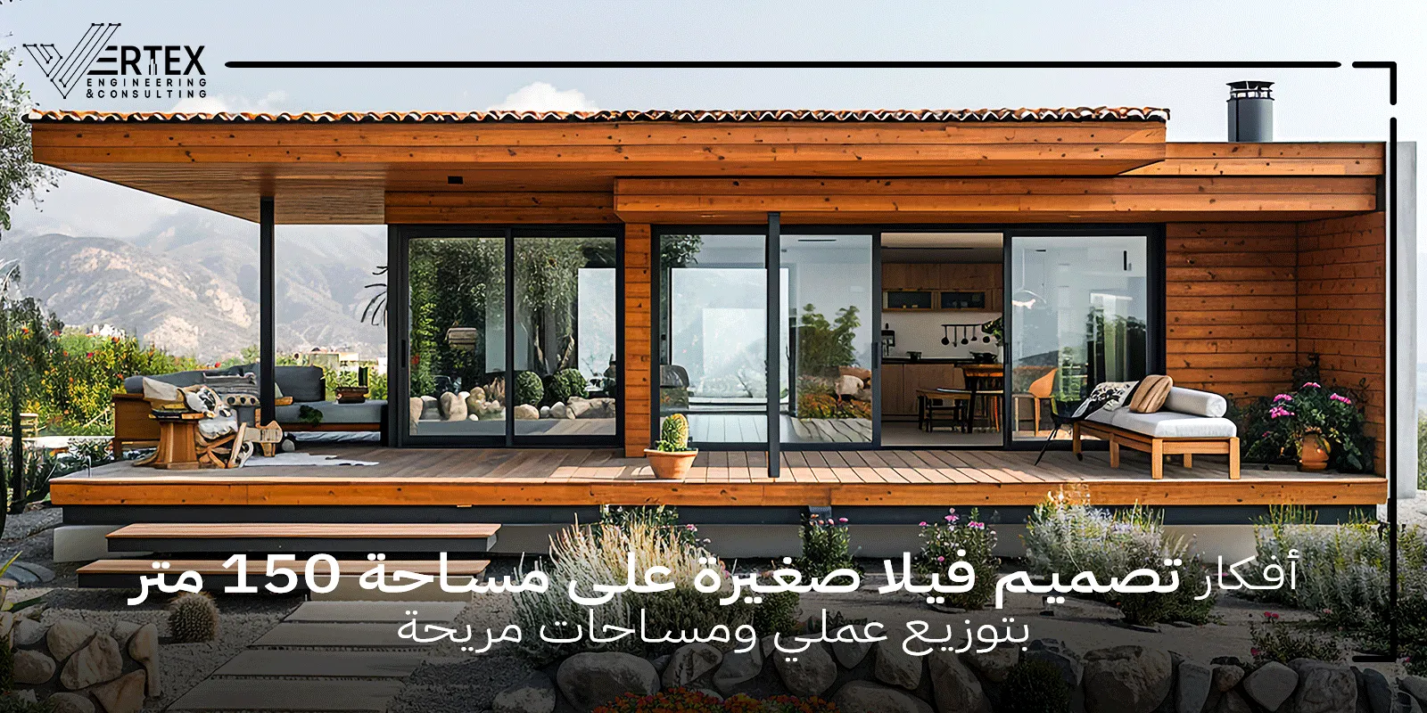 أفكار تصميم فيلا صغيرة 150 متر بتوزيع عملي ومساحات مريحة