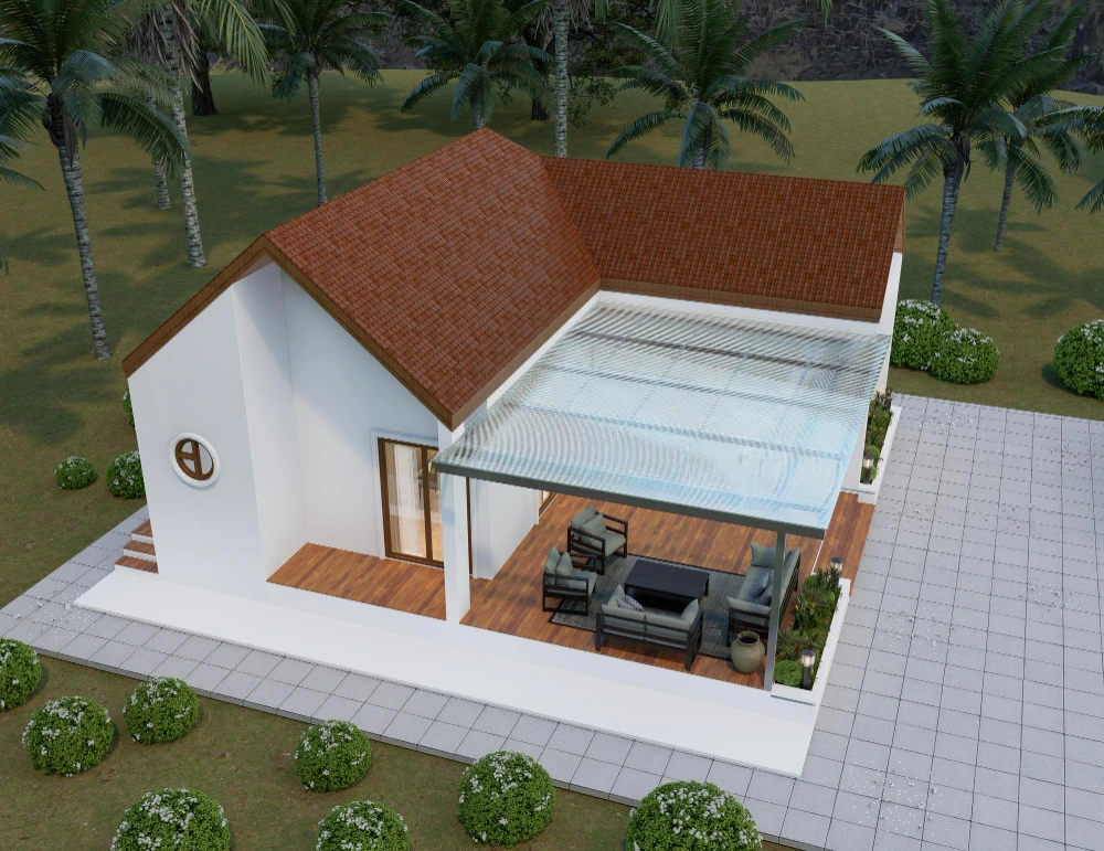 تصميم فيلا صغيرة 150 متر