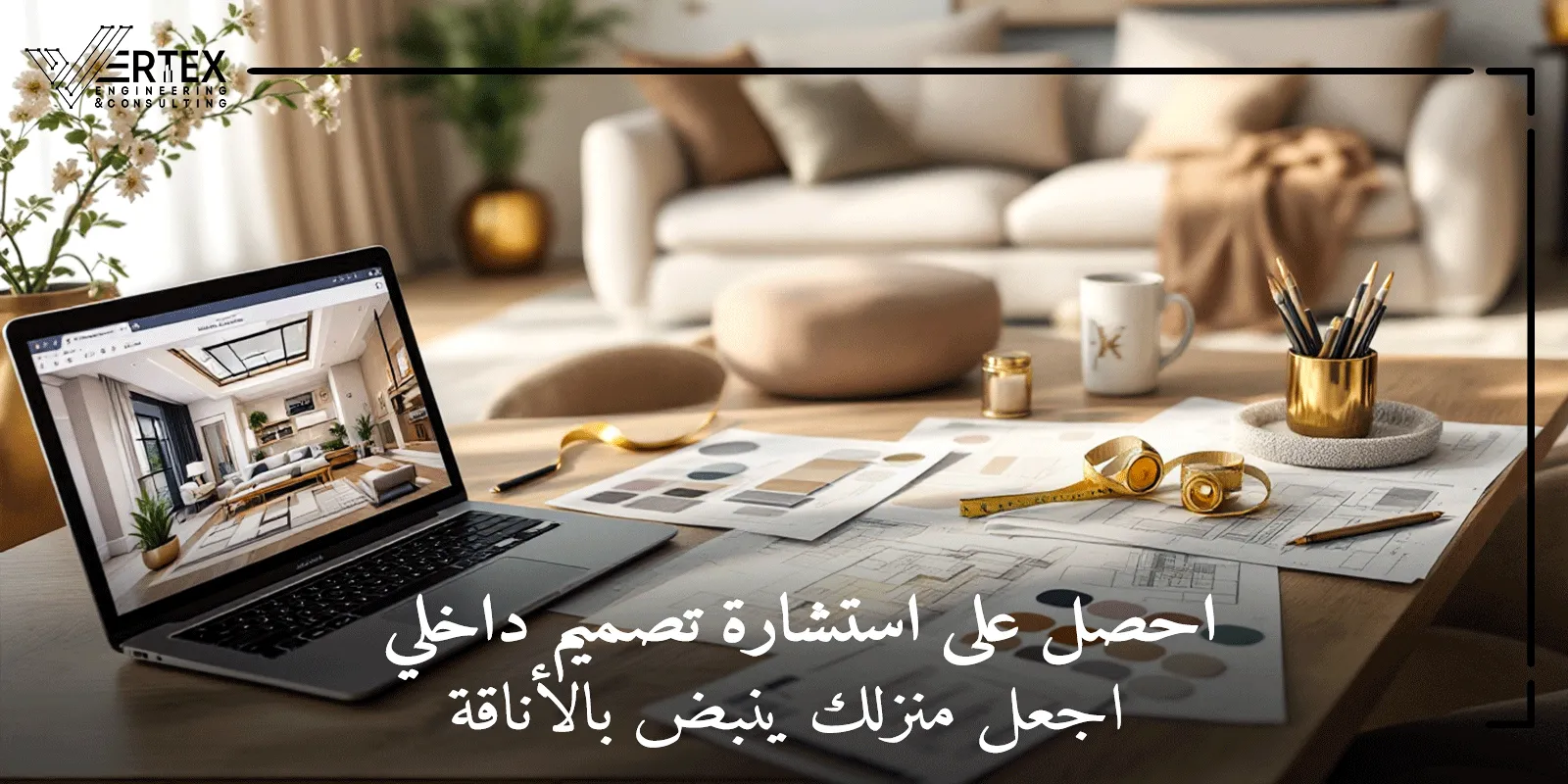 استشارة تصميم داخلي مع فيرتكس: دليلك لتجنب كوارث التشطيب وصناعة مساحة تشبهك